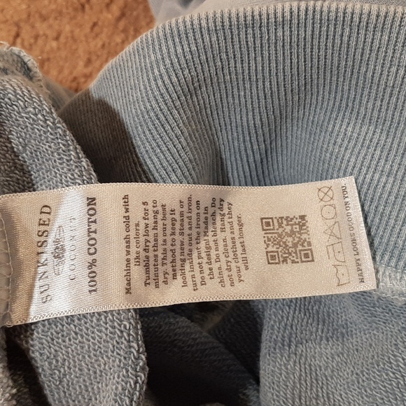 🇺🇲Sunkissed Coconut Blue Mineral-Washed American Flag Sweatshirt (XXL)🇺🇲 - Picture 7 of 7